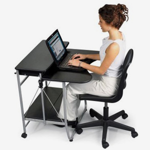 컴퓨터 철제 책상 1인용 학생 노트북 테이블 컴퓨터 책상세트